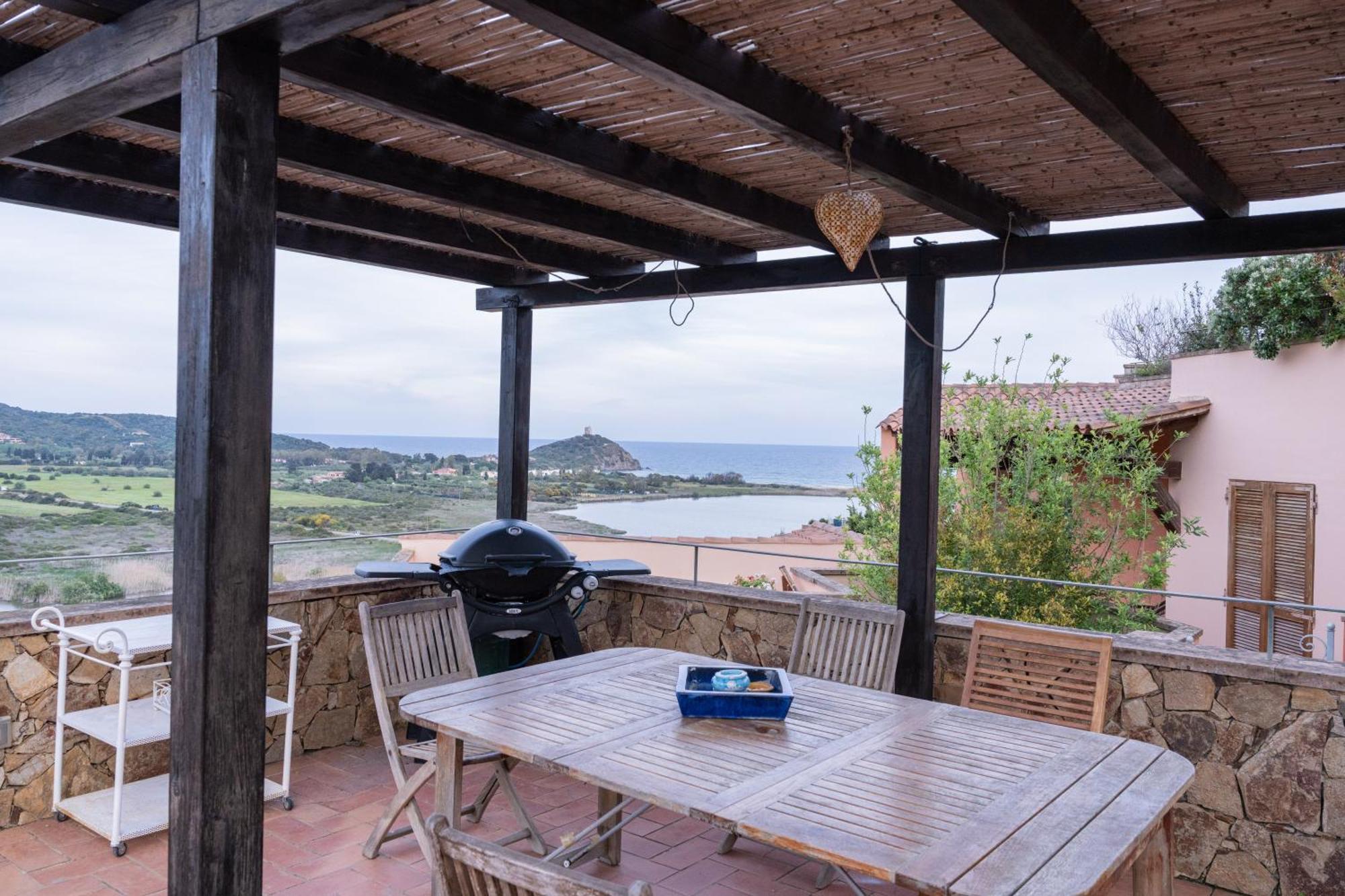 Residenza Del Barone Villa Zoe Chia - Vista Mare Zewnętrze zdjęcie